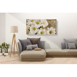 Wall art print and canvas. Jenny Thomlinson, Daisies in the Moonlight
