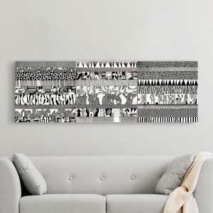 Wall Art Print and Canvas. Abstract In Black and White II