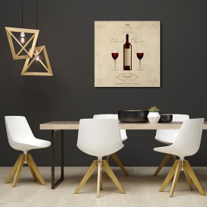 Tableau sur toile pour cuisine. Sandro Ferrari, Vin de Chianti classique
