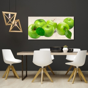 Leinwandbilder für Küche. Remo Barbieri, Grüne Äpfel