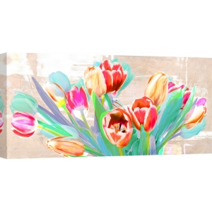 Leinwanddruck mit modernen Blumen. Kelly Parr, I dreamt of tulips