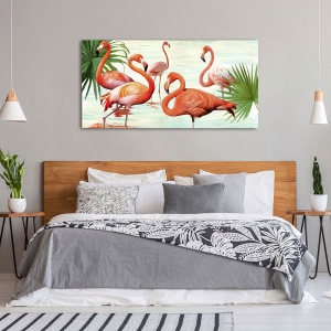 Wall art print and canvas. Teo Rizzardi, Flamingos