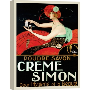 Quadro, stampa su tela. Vila, Crème Simon, ca. 1925