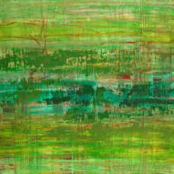 Abstrakte Leinwandbilder Grün. Lucas, Jungle Monochrome