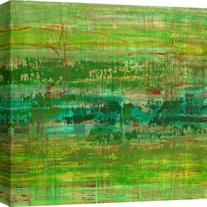 Abstrakte Leinwandbilder Grün. Lucas, Jungle Monochrome