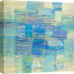 Quadro astratto blu, stampa su tela. Lucas, Monocromo Mare