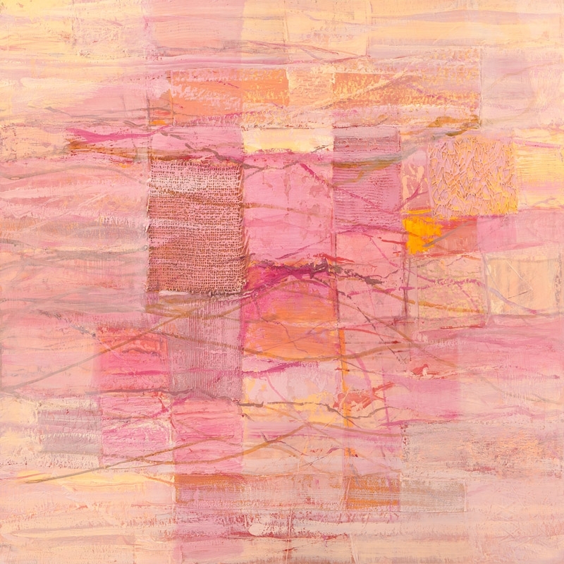 Quadro astratto rosa, stampa su tela. Lucas, Monocromo Rosa