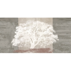 Quadro albero moderno, stampa su tela. Tree panel (Bianco)