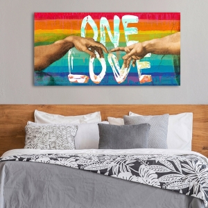 Pop Art Leinwandbilder und Poster. Eric Chestier, One Love