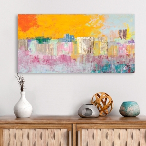 Abstract wall art print and canvas. Italo Corrado, Summer City