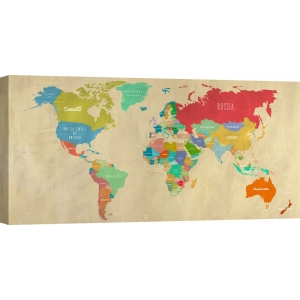 Quadro mappamondo. Joannoo, Hipster Map of the World