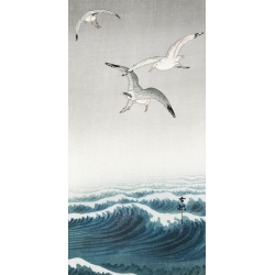 Japanische Kunst Bilder. Ohara Koson, Drei Möwen