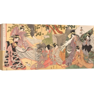 Tableau japonais. Kininaga, Compagnie de Théâtre Kabuki