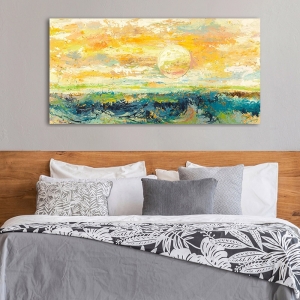 Modern abstract on canvas. Lucas, Evening waves