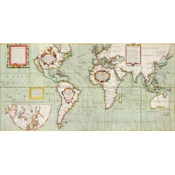Cuadros mapamundi antiguos. Samuel Thornton S., Nova totius terrarum