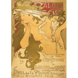 Quadro, stampa su tela. Alphonse Mucha, Salon des Cent
