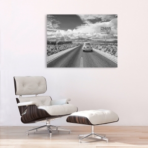 Tableau sur toile et poster voiture. On The Road in America