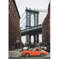 Tableau sur toile et poster voiture. By the Manhattan Bridge