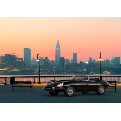 Tableau avec photo voiture. Vintage Spyder in NYC
