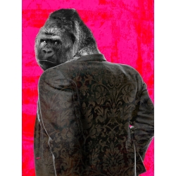 Moderne Wandbilder mit Gorillas. VizLab, Ape in a Suit (Pop Version)