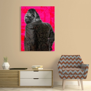 Moderne Wandbilder mit Gorillas. VizLab, Ape in a Suit (Pop Version)