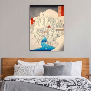 Wall art print, poster. Ando Hiroshige, Mt. Haruna under Snow