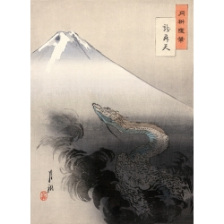 Wall art print, canvas, poster. Ogata Gekko, Dragon rising