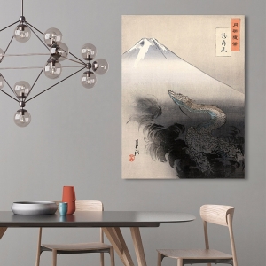 Japanische Kunst. Ogata Gekko, Drache steigt in den Himmel