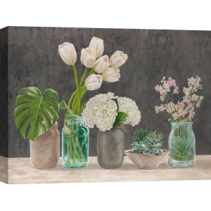 Flower wall art print. Jenny Thomlinson, Spring Arrangement I