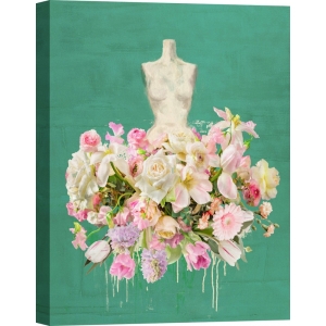 Tableau et poster mode. Kelly Parr, Dressed in Flowers I (Garden Green)