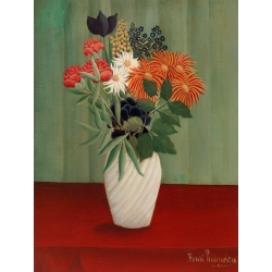 Leinwandbilder, Poster. Henri Rousseau, Bouquet of Flowers with Asters