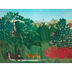 Cuadros en lienzo y poster. Henri Rousseau, La Cascada