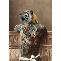 Tableau sur toile et affiche. Spencer, Traditional Tattoo II