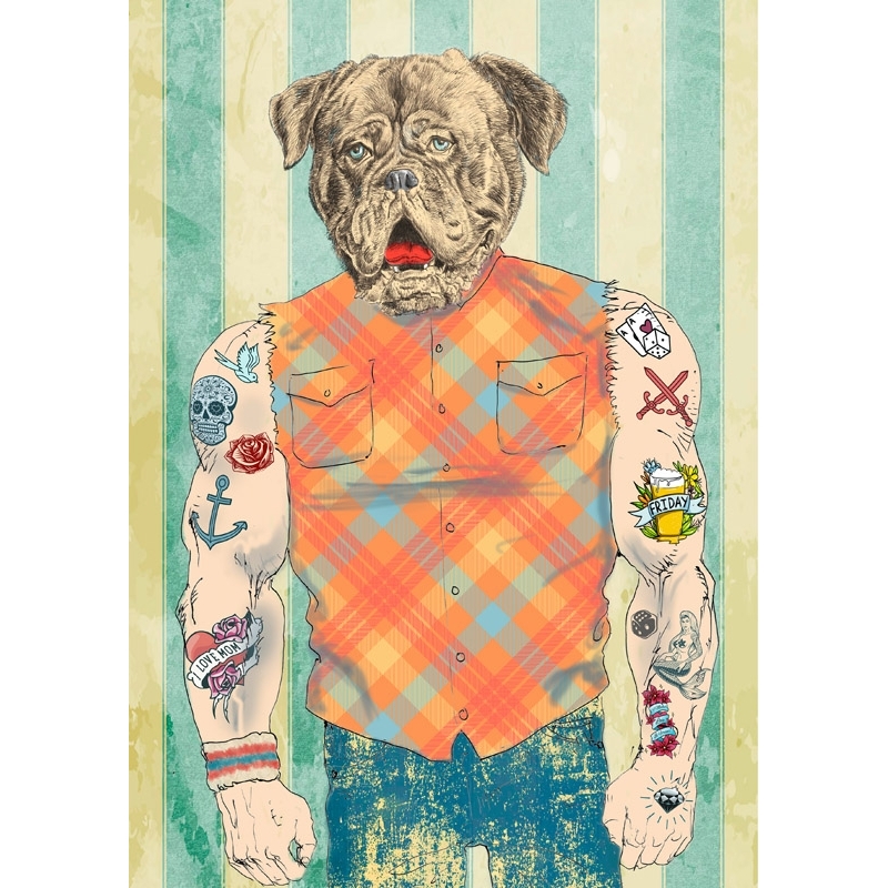 Animal Art. Print, canvas and poster. Matt Spencer, Gentle Giant