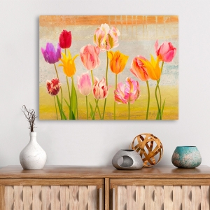 Cuadros en lienzo. Teo Rizzardi, Tulipanes de verano