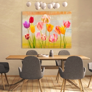 Cuadros en lienzo. Teo Rizzardi, Tulipanes de verano
