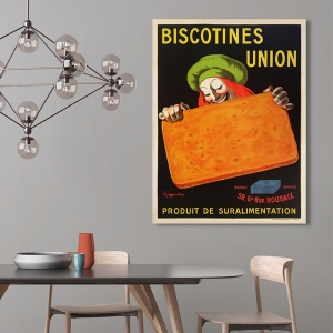 Tableau toile, affiche de Cappiello. Biscotine