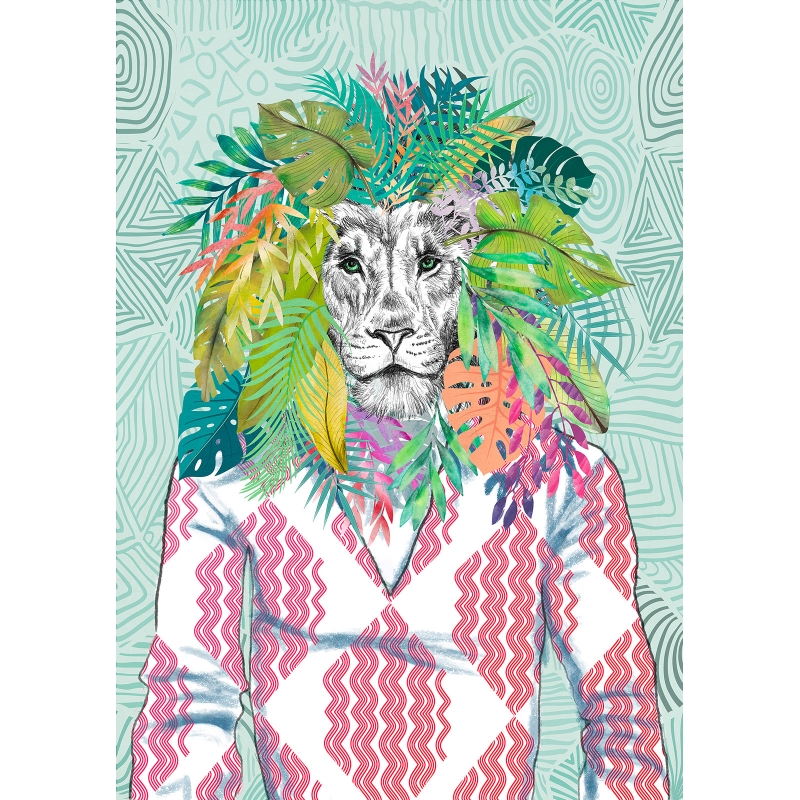 Leinwandbilder mit Löwe und Poster. Matt Spencer, King of the Jungle