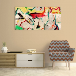Cuadros abstractos modernos en lienzo. Roland Caine, Funky Summer