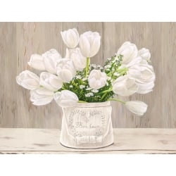 Wall art print and canvas. Remy Dellal, Country Bouquet Neutral