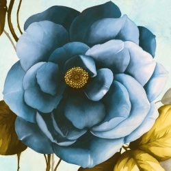 Quadro con fiori, stampa su tela. Rei Keiko, L’azalea blu (det)