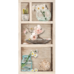 Tableau fleurs. Elena Dolci, Fleurs et Memoires II détail vertical