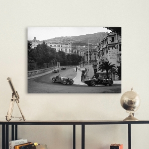 Wall art print and canvas. Passing at the 1932 Monaco Grand Prix