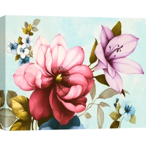 Flower wall art print, canvas. Rei Keiko, Purple Azaleas
