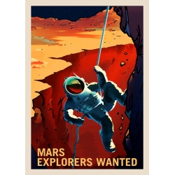 Cuadro espacio en lienzo y poster NASA. Mars Explorers Wanted