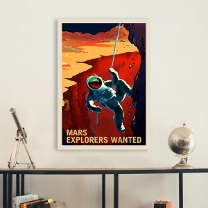 Quadri su tela e poster spazio. NASA, Mars Explorers Wanted
