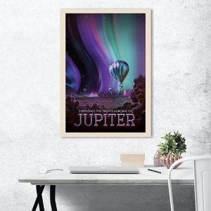 Tableau sur toile et poster de la NASA. Planète Jupiter