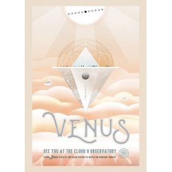 NASA poster. Space art print and high quality canvas. Planet Venus