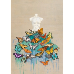 Hochwertige Leinwandbilder Kelly Parr, Dress of Butterflies I