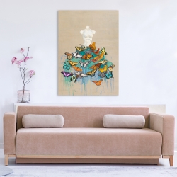 Wall art print on canvas, poster. Kelly Parr, Dress of Butterflies I